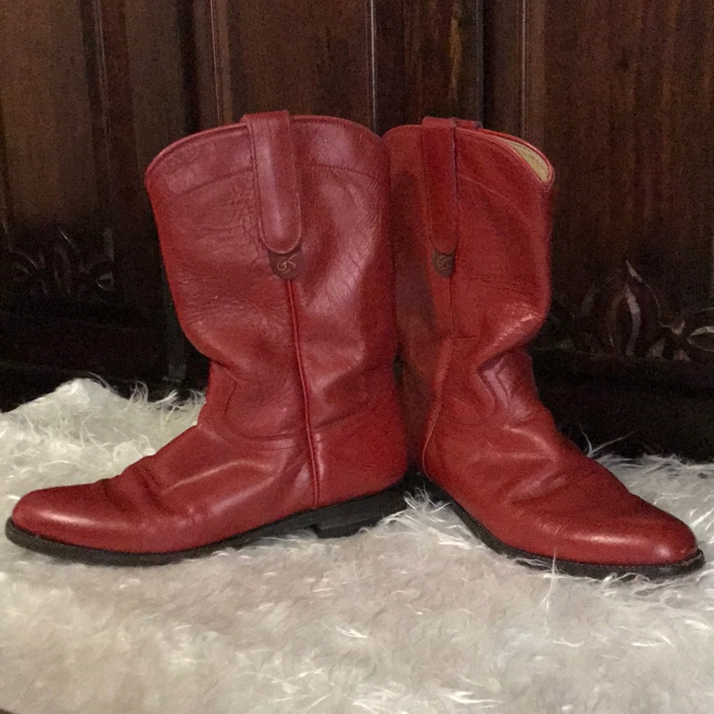 Vintage Red Roper Boots